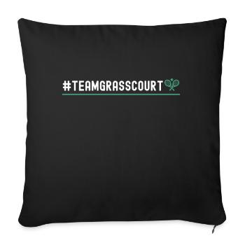 Funny Tennis Player Racket - Sofa pillowcase 17,3'' x 17,3'' (45 x 45 cm) - black - Front