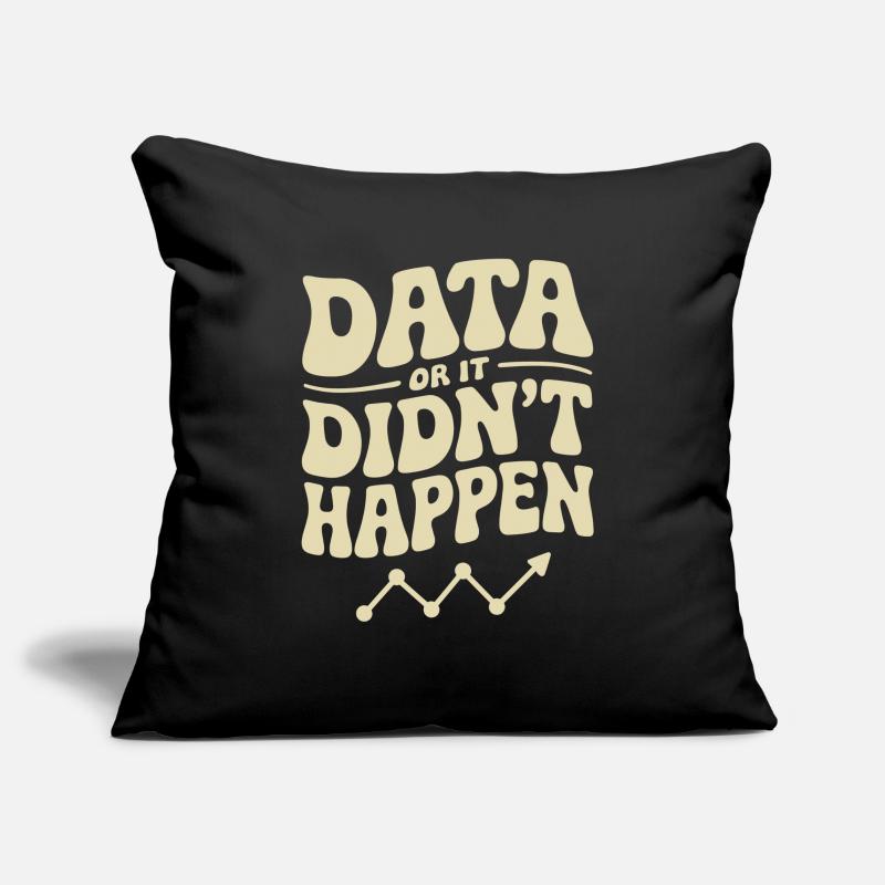 Data Analyst Data Scientist Data Sofa pillowcase 17,3'' x 17,3'' (45 x 45 cm)