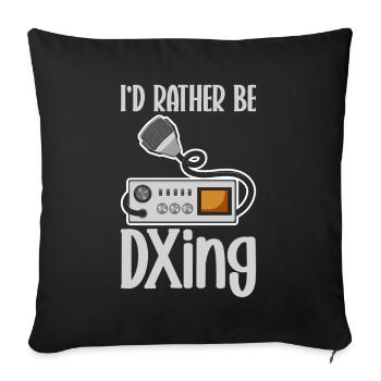 Ham Radio Amateur Radio Amateur Radio - Sofa pillowcase 17,3'' x 17,3'' (45 x 45 cm) - black - Front