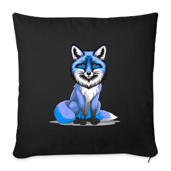Fox Wisdom Wise Clever Foxes Clever Fairy Tale - Sofa pillowcase 17,3'' x 17,3'' (45 x 45 cm) - black - Front