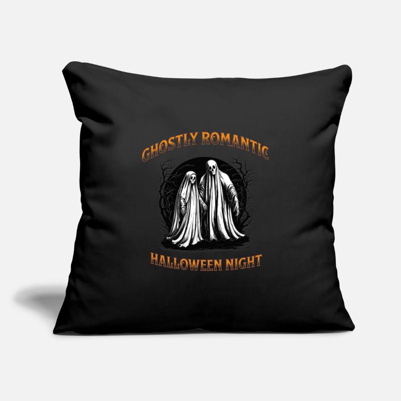 Ghostly romantic halloween night Sofa pillowcase 17,3'' x 17,3'' (45 x 45 cm)