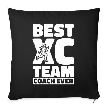 XC Running Cross Country Runner XC Runner - Housse de coussin décorative 45 x 45 cm - noir - Devant