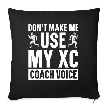 XC Running Cross Country Runner XC Runner - Sofakissenbezug 45 x 45 cm - Schwarz - Vorne