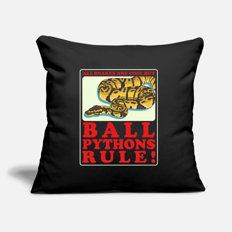 Roi Python Python Serpent Cadeau Housse de coussin décorative 45 x 45 cm