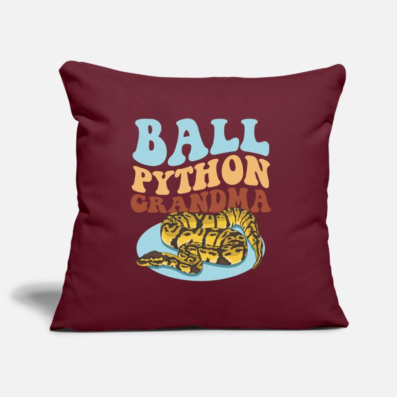 Königspython Oma Python Schlange Geschenk Sofakissenbezug 45 x 45 cm