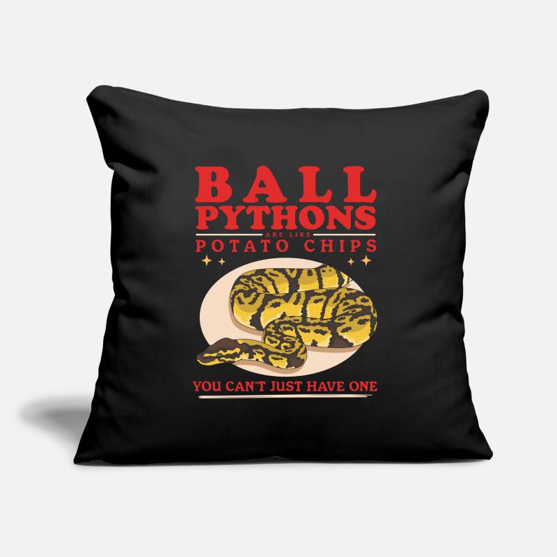 Roi Python Python Serpent Cadeaux Housse de coussin décorative 45 x 45 cm