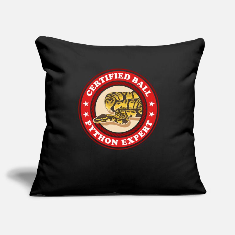 Roi Python Expert Serpent Python Cadeau Housse de coussin décorative 45 x 45 cm