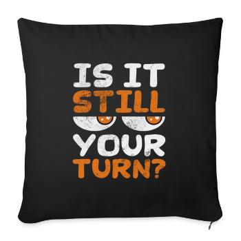 Jeu - Housse de coussin décorative 45 x 45 cm - noir - Devant