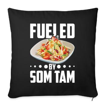 Som Tam Thai Papaya Salad Thai Salad Thai Food - Sofa pillowcase 17,3'' x 17,3'' (45 x 45 cm) - black - Front