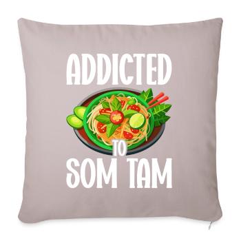 Som Tam Thai Papaya Salat Thai Salat Thai Food - Sofakissenbezug 45 x 45 cm - helles Taupe - Vorne