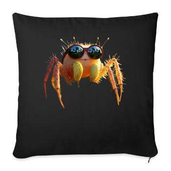 Spider Tarantula Love Arachnid Spiders - Sofa pillowcase 17,3'' x 17,3'' (45 x 45 cm) - black - Front