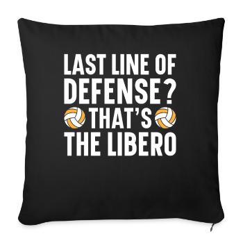 Volley-ball Libero - Housse de coussin décorative 45 x 45 cm - noir - Devant