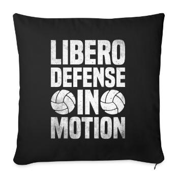 Volley-ball Libero - Housse de coussin décorative 45 x 45 cm - noir - Devant