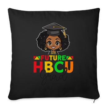 Future HBCU - Sofakissenbezug 45 x 45 cm - Schwarz - Vorne
