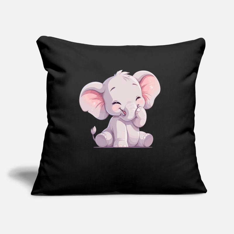 Elephant Elefanten Elefant Sofa pillowcase 17,3'' x 17,3'' (45 x 45 cm)