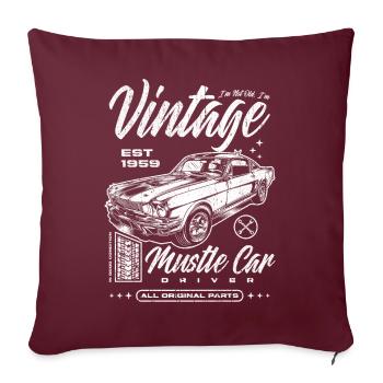 I'm Not Old I'm Classic Car Vintage Born In 1959 - Sofa pillowcase 17,3'' x 17,3'' (45 x 45 cm) - burgundy - Front