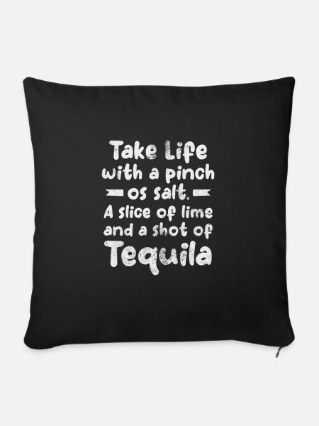 Tequila - Sofakissenbezug 45 x 45 cm - Schwarz