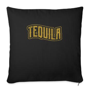 Téquila - Housse de coussin décorative 45 x 45 cm - noir - Devant