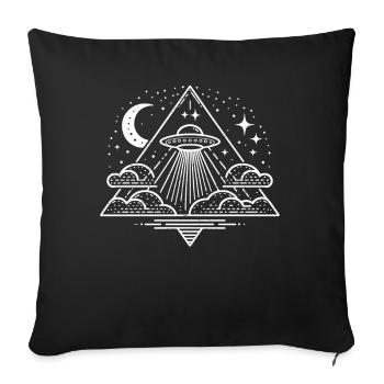 Étranger - Housse de coussin décorative 45 x 45 cm - noir - Devant