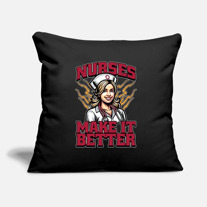 Nurse Practitioner Nurses Make It Better Hospital Sofa pillowcase 17,3'' x 17,3'' (45 x 45 cm)