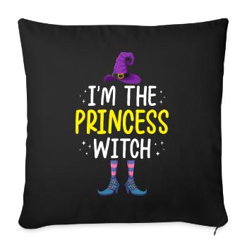 Je suis la princesse sorcière - Housse de coussin décorative 45 x 45 cm - noir - Devant