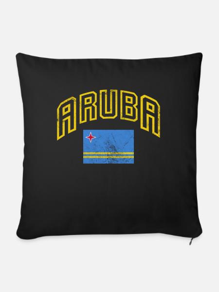 Aruba - Sofakissenbezug 45 x 45 cm - Schwarz