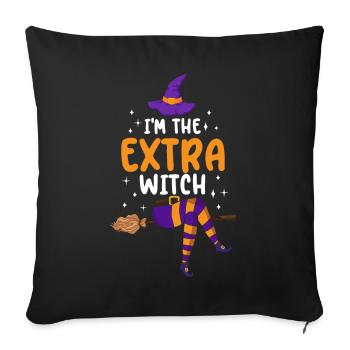 Je suis la sorcière supplémentaire - Housse de coussin décorative 45 x 45 cm - noir - Devant