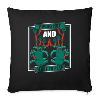 Chaud Et Prêt À Jouer Great Highland - Housse de coussin décorative 45 x 45 cm - noir - Devant