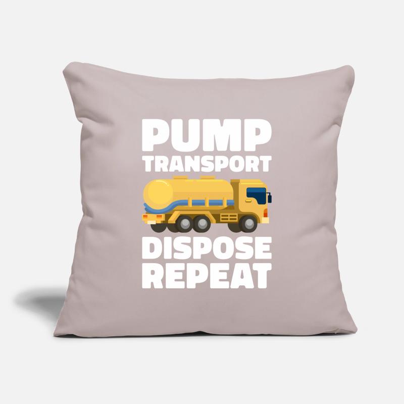 Septic Tank Technician Sewer System Installer Sofa pillowcase 17,3'' x 17,3'' (45 x 45 cm)