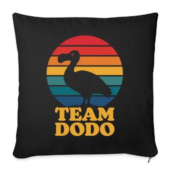 Dodo Dire Dodo Oiseau Drôle Dodo Cadeau - Housse de coussin décorative 45 x 45 cm - noir - Devant
