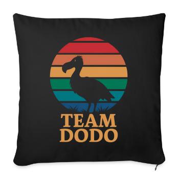 Dodo Dire Dodo Oiseau Drôle Dodo Cadeau - Housse de coussin décorative 45 x 45 cm - noir - Devant