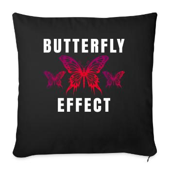 Techno Cadeau Rave Festival Fête Musique Tekk EDM - Housse de coussin décorative 45 x 45 cm - noir - Devant