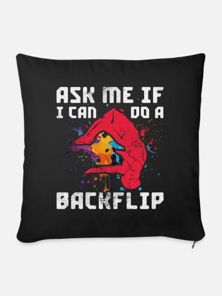 Backflip - Sofakissenbezug 45 x 45 cm - Schwarz