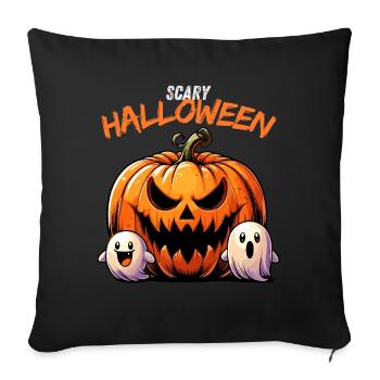 Halloween Pumpkin Grimace Ghosts Horror Creepy - Sofa pillowcase 17,3'' x 17,3'' (45 x 45 cm) - black - Front