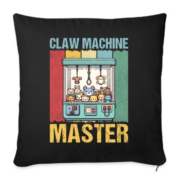 Claw Machine Master - Sofa pillowcase 17,3'' x 17,3'' (45 x 45 cm) - black - Front