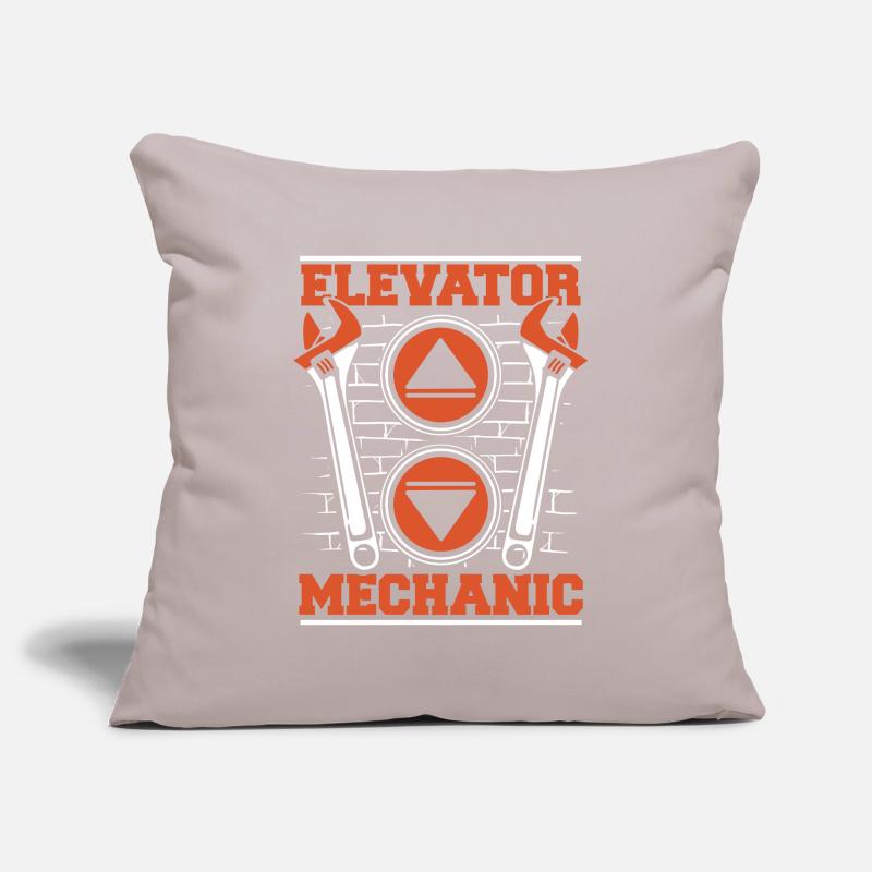 Elevator Mechanic Inspector Technician Elevator Sofa pillowcase 17,3'' x 17,3'' (45 x 45 cm)