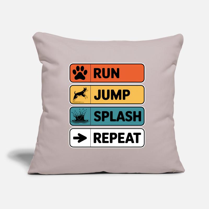 Dock Diving Saying Dog Diving Dock Diving Gift Sofa pillowcase 17,3'' x 17,3'' (45 x 45 cm)