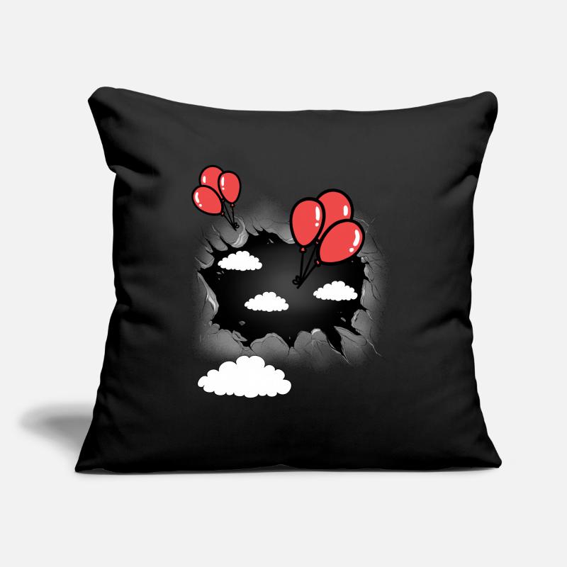 Clouds Cloud Celestial Balloons Balloon Flying Sofa pillowcase 17,3'' x 17,3'' (45 x 45 cm)