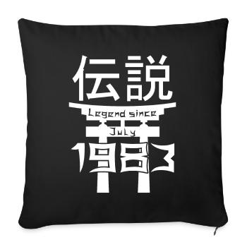 Legend since July 1983 Geburtstag Geschenk - Sofakissenbezug 45 x 45 cm - Schwarz - Vorne