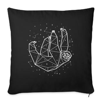 Sternbild Sloth Constellation Pilosa Folivora - Sofa pillowcase 17,3'' x 17,3'' (45 x 45 cm) - black - Front