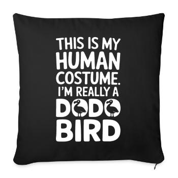 Dodo Dire Dodo Oiseau Drôle Dodo Cadeau - Housse de coussin décorative 45 x 45 cm - noir - Devant