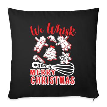 Christmas Christmas Baker - Sofa pillowcase 17,3'' x 17,3'' (45 x 45 cm) - black - Front