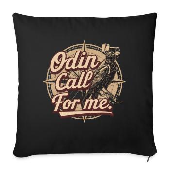 Nordischen Mythologie Wikinger-Raben für einen - Sofakissenbezug 45 x 45 cm - Schwarz - Vorne