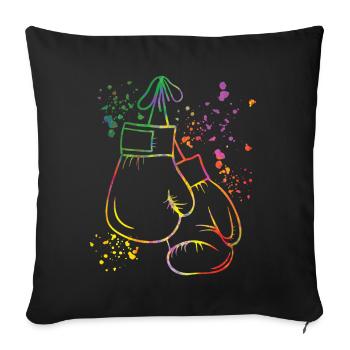 Boxing Fighter Kids Boxing Match Boxer - Sofa pillowcase 17,3'' x 17,3'' (45 x 45 cm) - black - Front