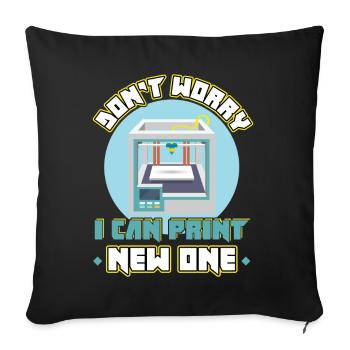 Don't worry, I can print new ones - 3D printing - Sofa pillowcase 17,3'' x 17,3'' (45 x 45 cm) - black - Front