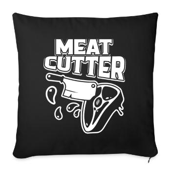 Proud To Be A Meat Cutter - Sofa pillowcase 17,3'' x 17,3'' (45 x 45 cm) - black - Front