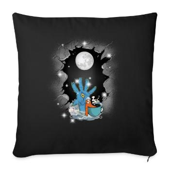 Halloween Fantasy Sloth Sailor Sea Travel Child - Sofa pillowcase 17,3'' x 17,3'' (45 x 45 cm) - black - Front