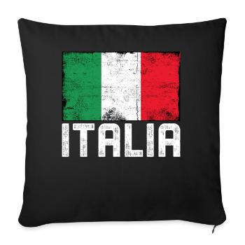 Italia - Housse de coussin décorative 45 x 45 cm - noir - Devant