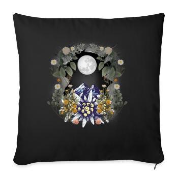 Mountains Mountain Mountains Mountaineering Austria Tyrol - Sofa pillowcase 17,3'' x 17,3'' (45 x 45 cm) - black - Front