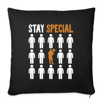 Séjour spécial Euphoniumiste Instrument Euphoniste - Housse de coussin décorative 45 x 45 cm - noir - Devant